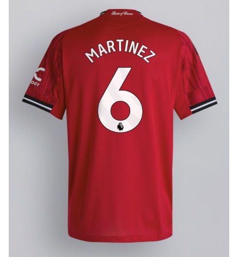 Moške Nogometnih dresov Manchester United Lisandro Martinez #6 Domači 2025-26 Kratki rokavi Moške Nogometnih dresov Manchester United Lisandro Martinez #6 Domači 2025-26 Kratki rokavi